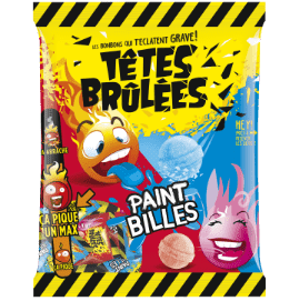 tetes brulees bonbons en forme de billes